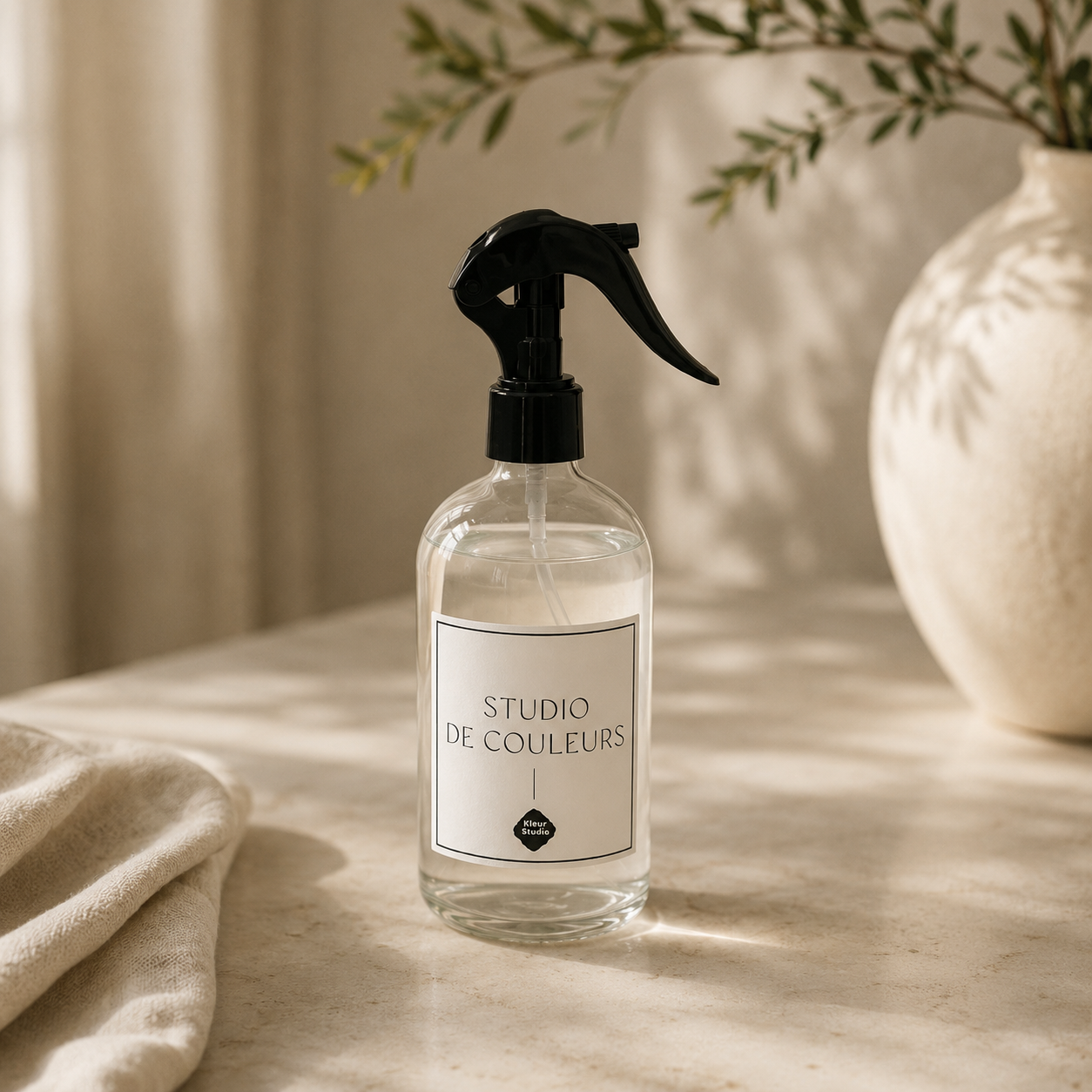 Roomspray 250ml Transparant Glas