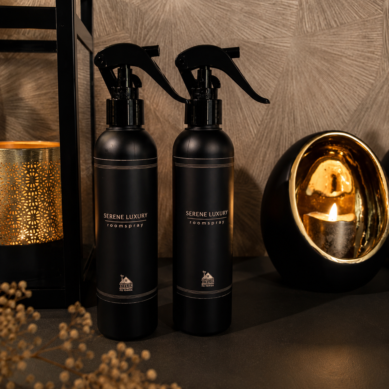 Roomspray 200ml Zwart/Wit