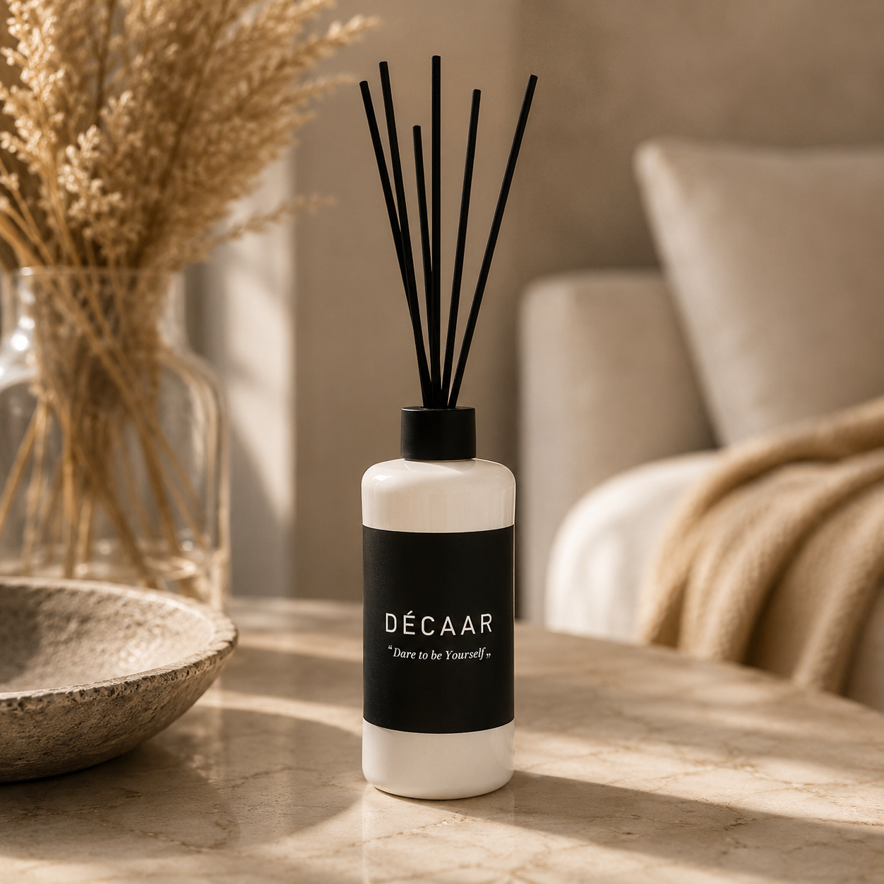 Geurstokjes 200ml White Glass